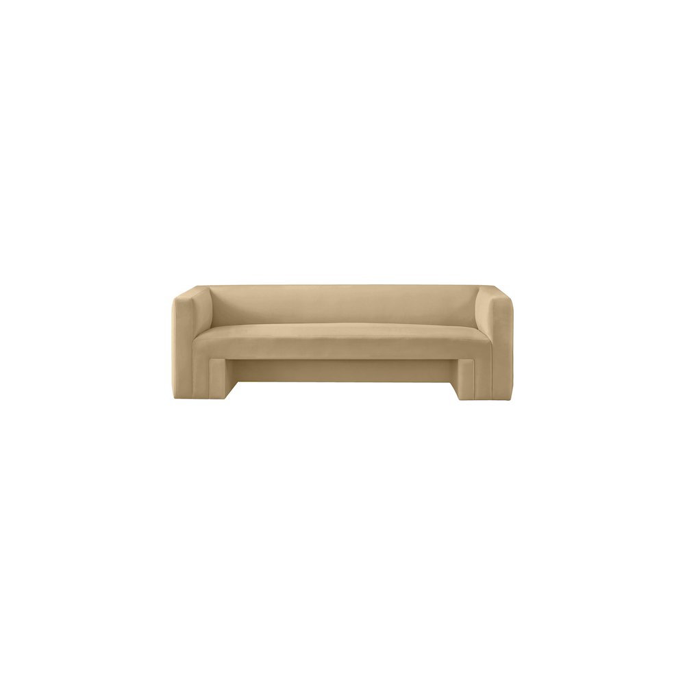 Henson Camel Velvet Sofa