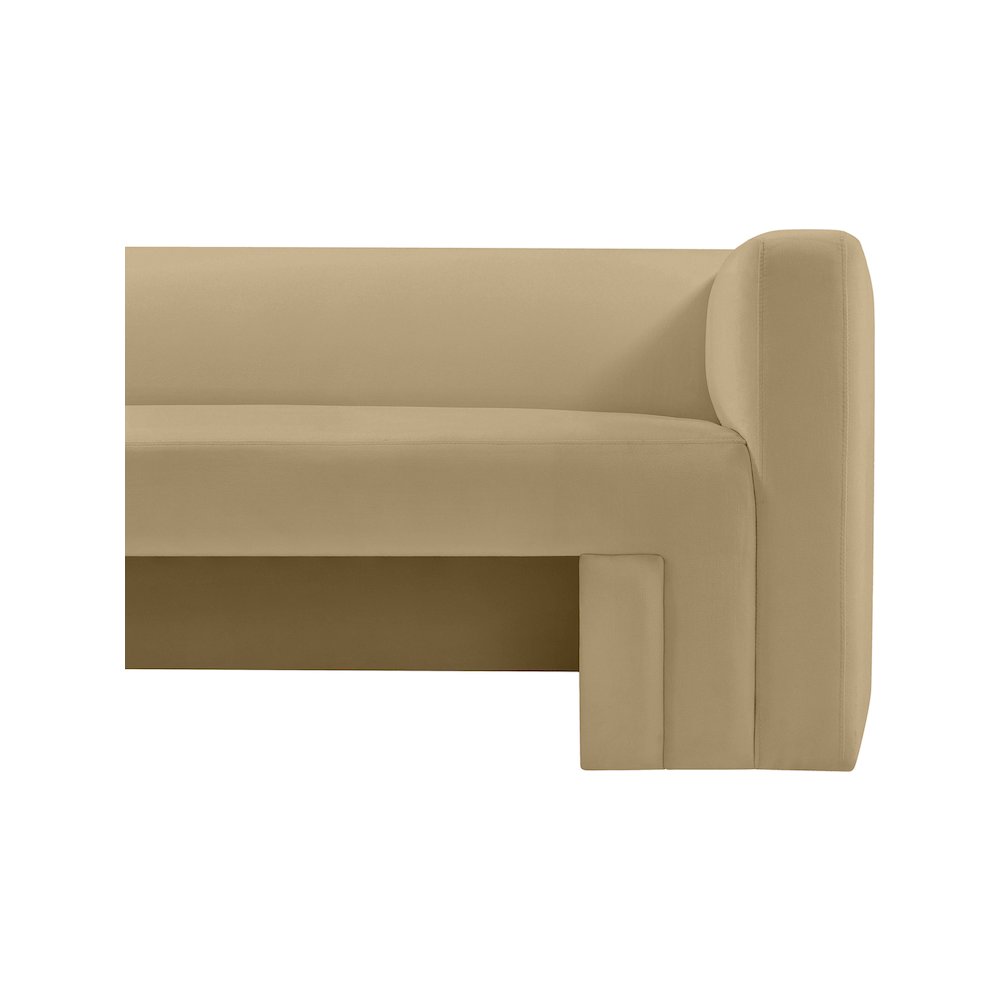 Henson Camel Velvet Sofa