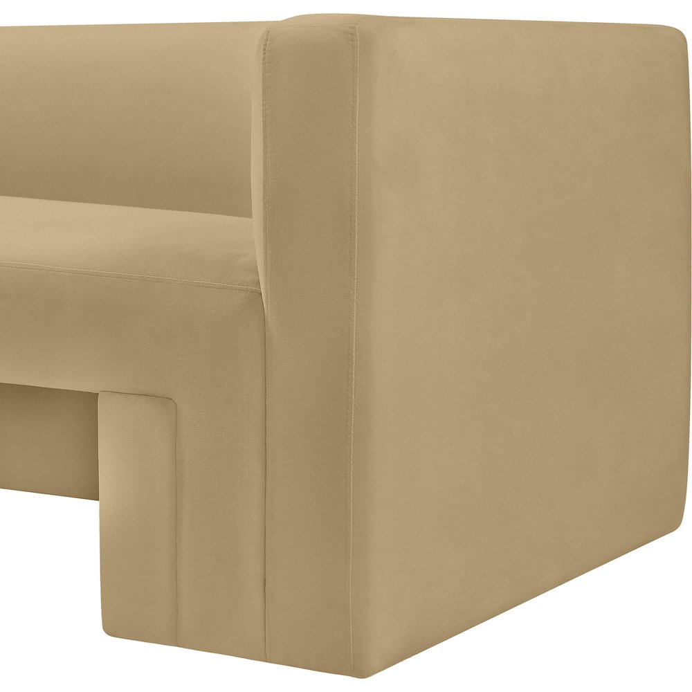 Henson Camel Velvet Sofa