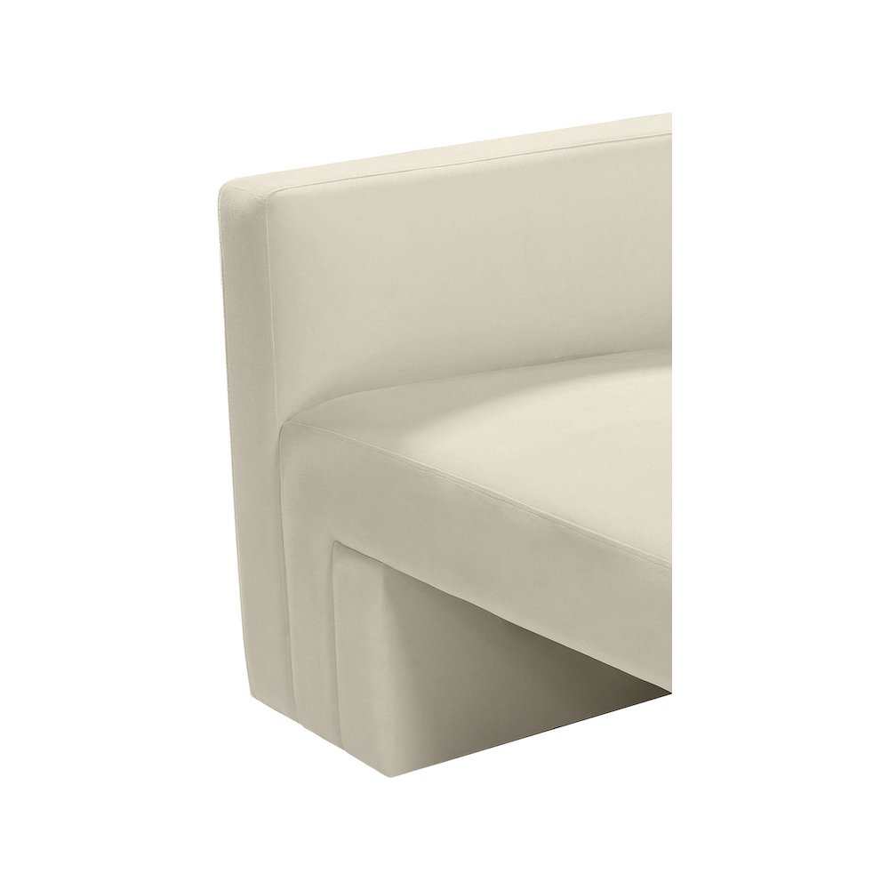 Henson Cream Velvet Loveseat