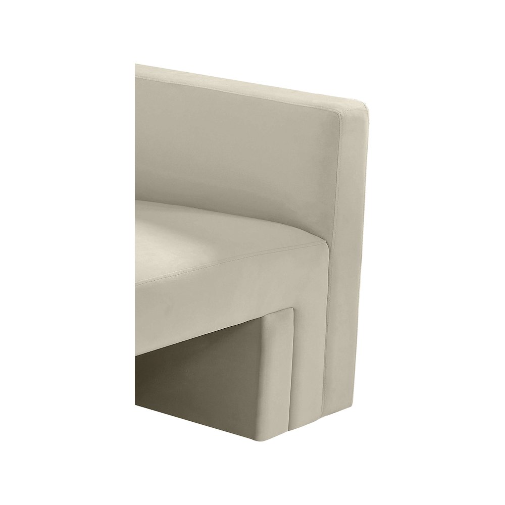 Henson Cream Velvet Loveseat