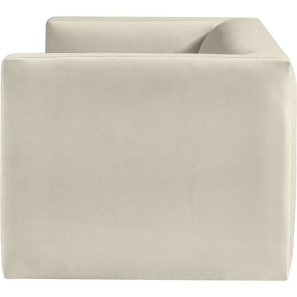 Henson Cream Velvet Loveseat