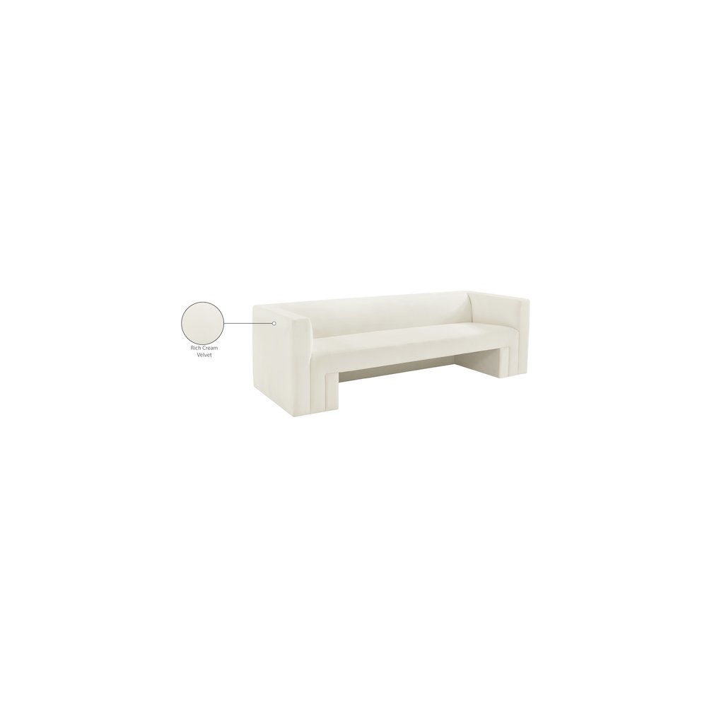 Henson Cream Velvet Sofa