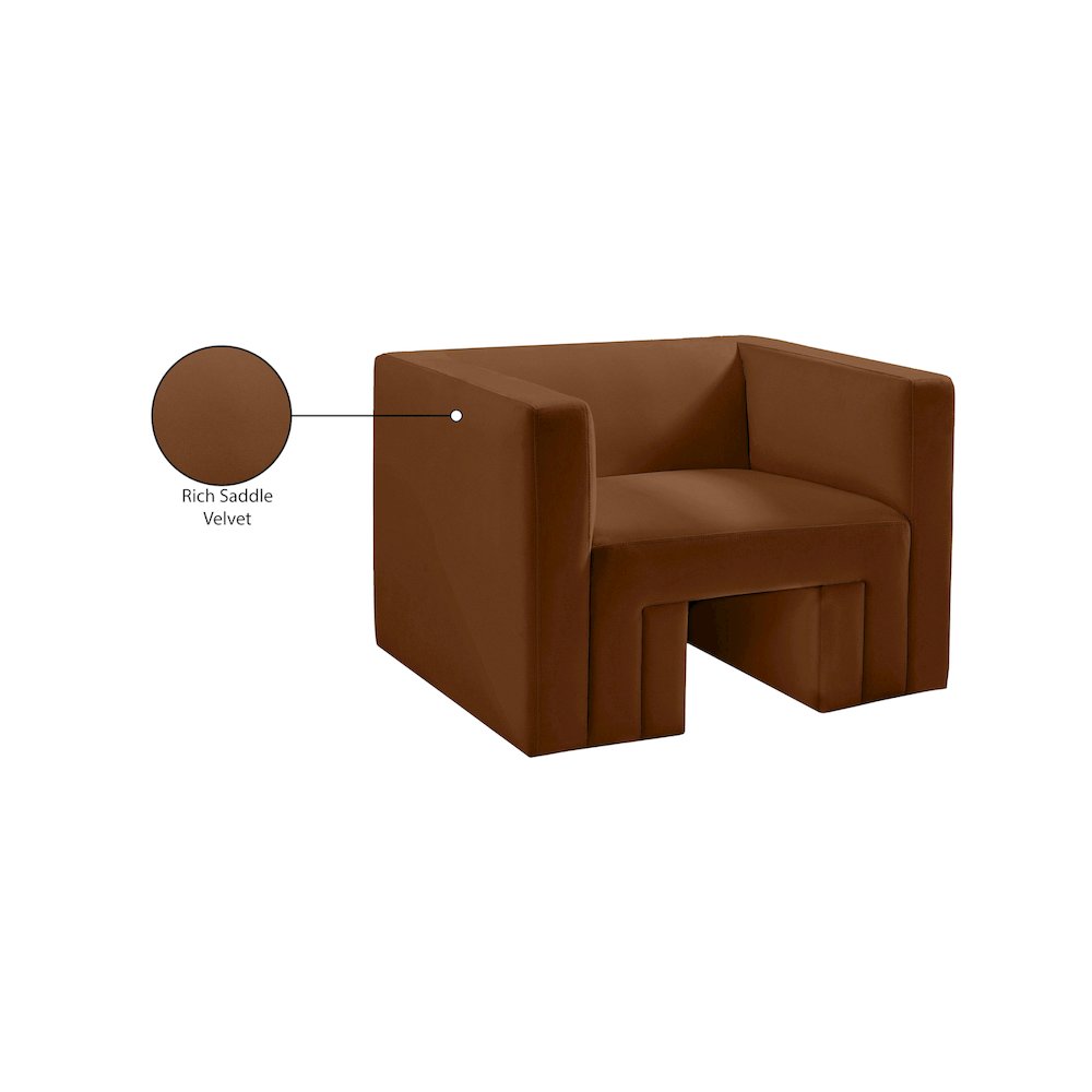 Henson Saddle Velvet Chair