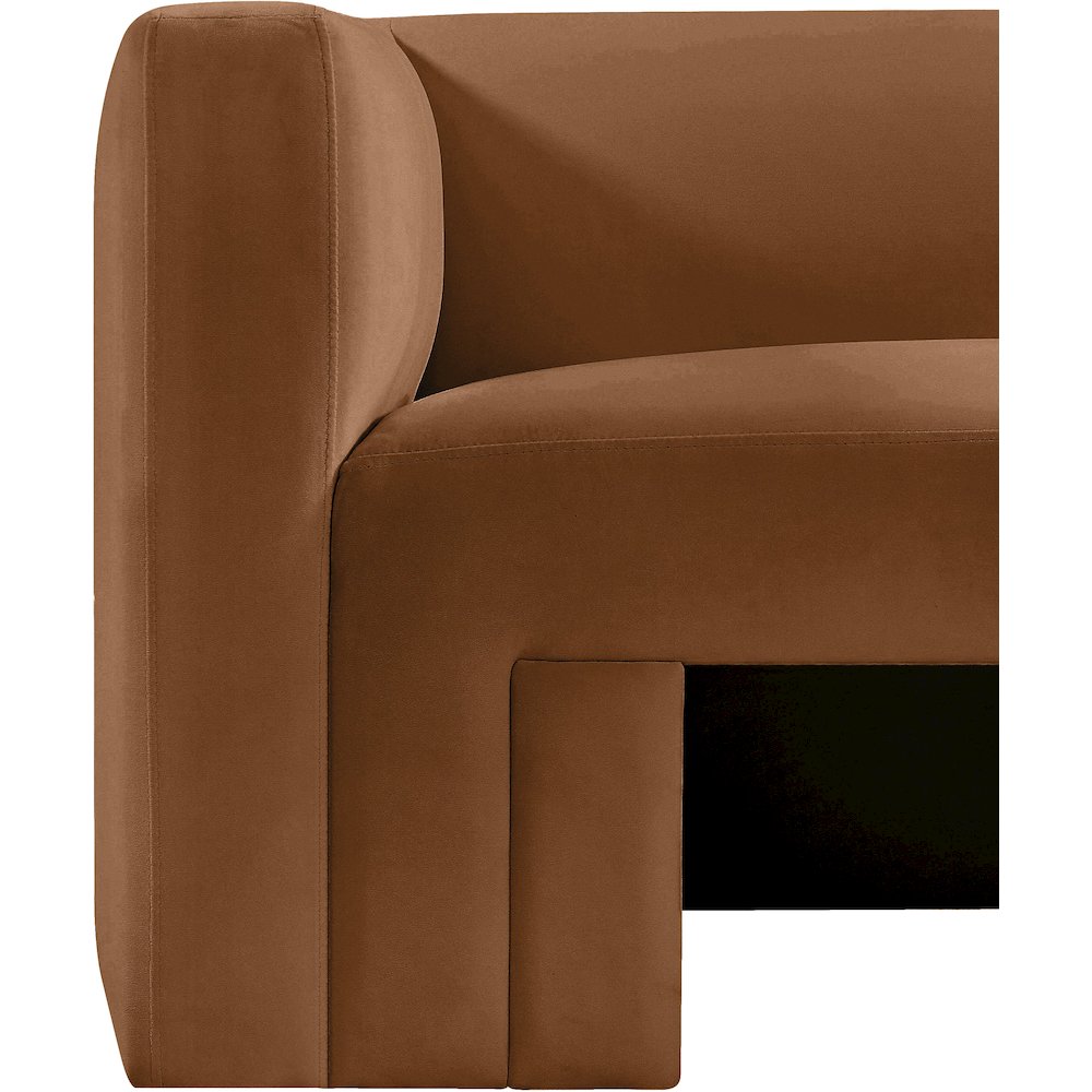 Henson Saddle Velvet Loveseat