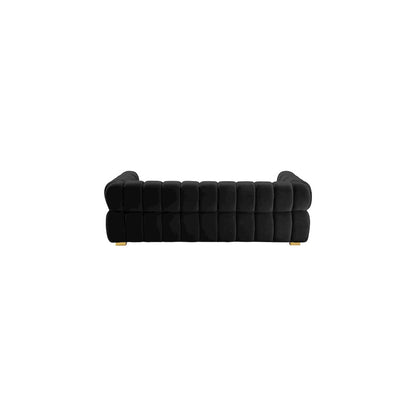 Gwen Black Velvet Sofa