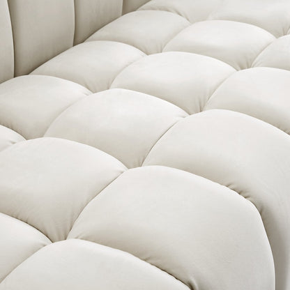 Gwen Cream Velvet Loveseat