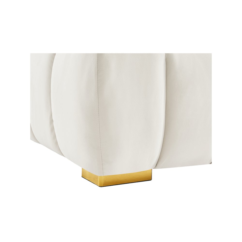 Gwen Cream Velvet Loveseat