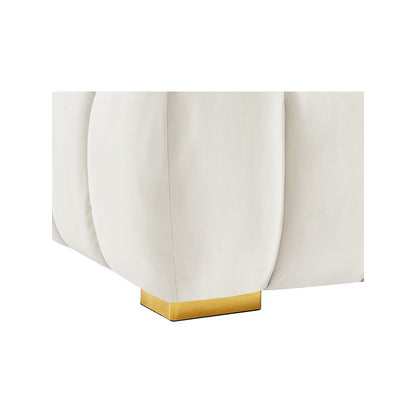 Gwen Cream Velvet Loveseat