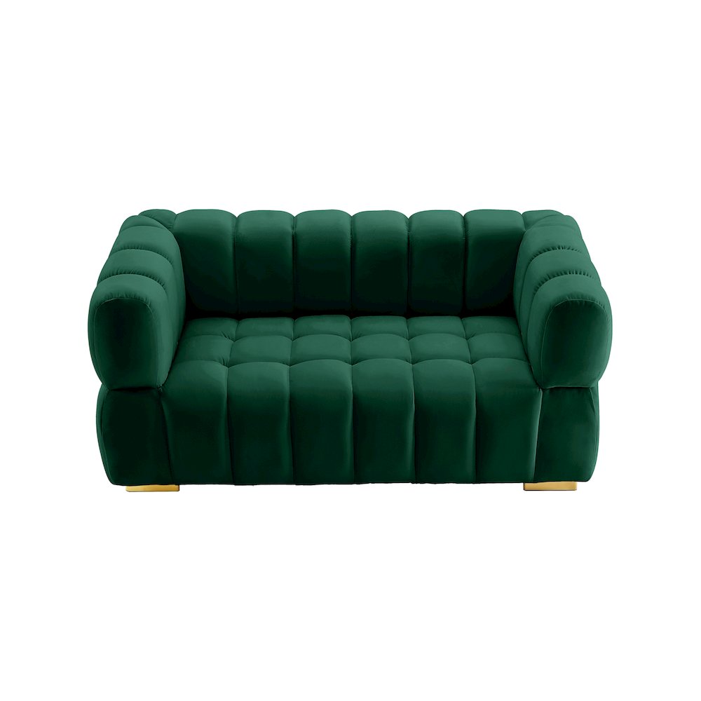 Gwen Green Velvet Loveseat