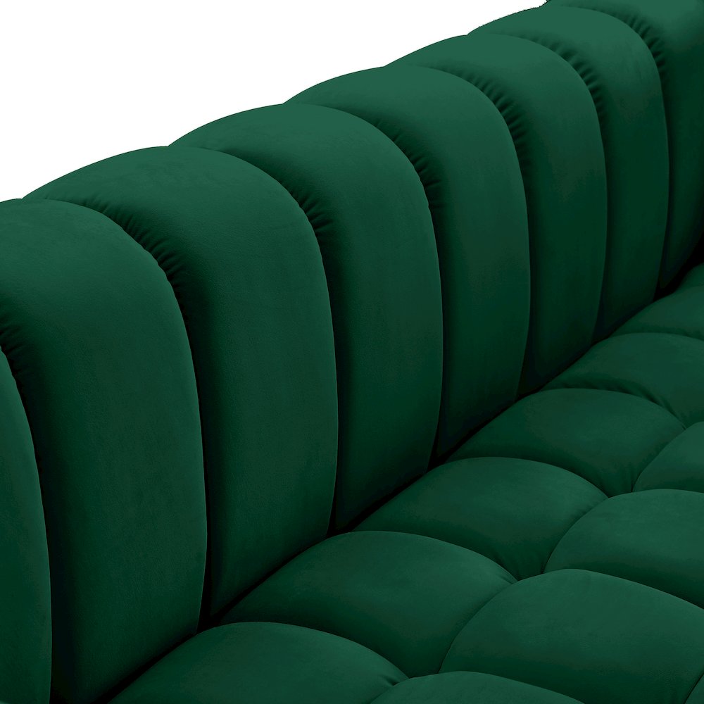 Gwen Green Velvet Loveseat