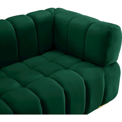 Gwen Green Velvet Sofa