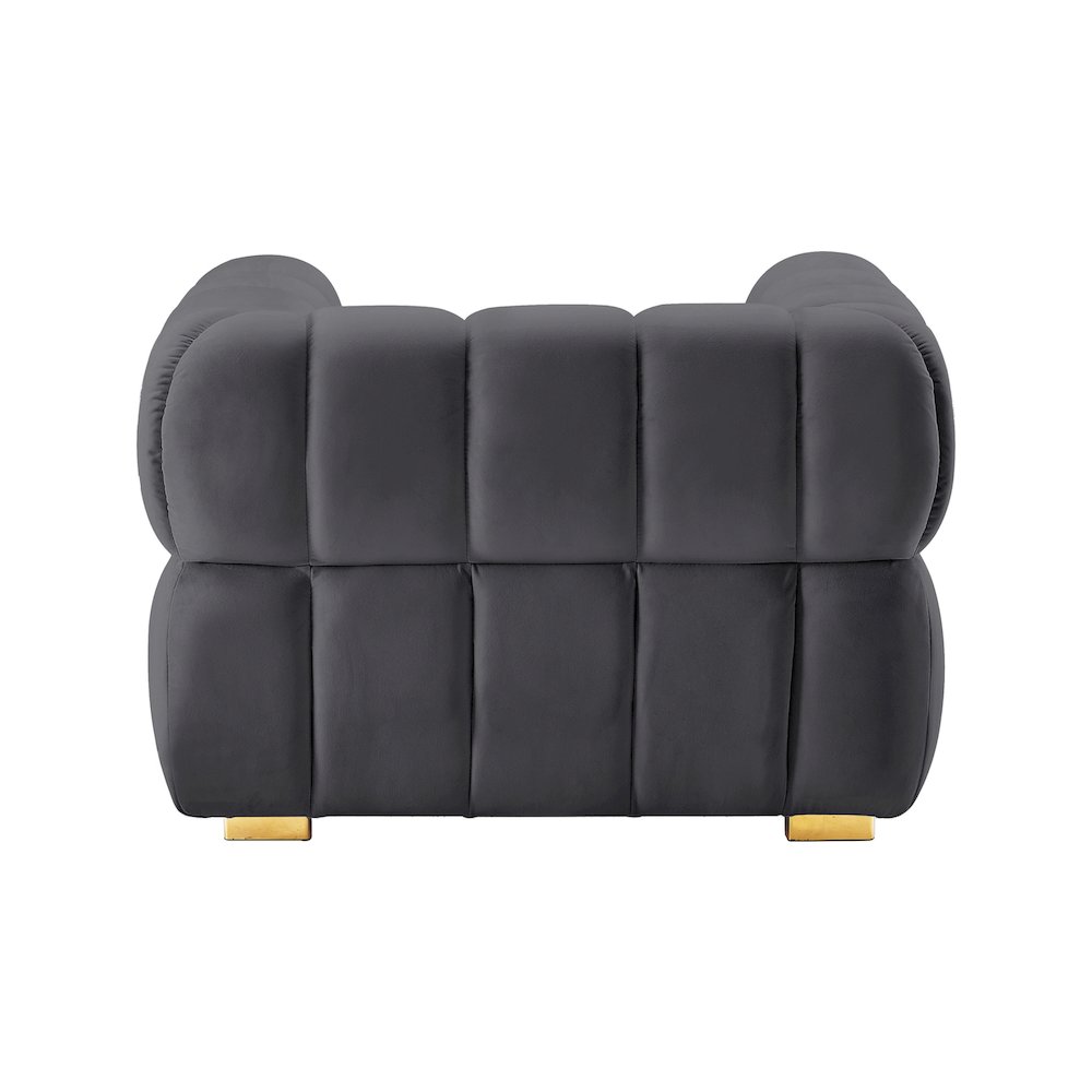 Gwen Grey Velvet Chair