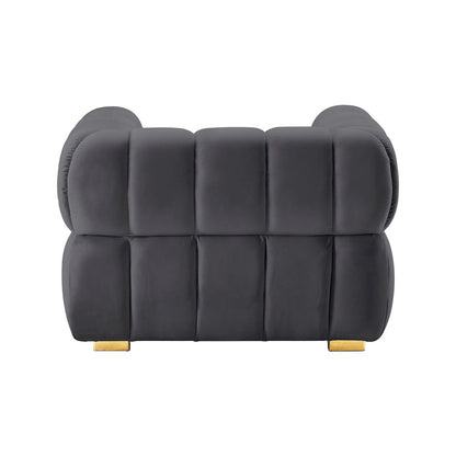 Gwen Grey Velvet Chair