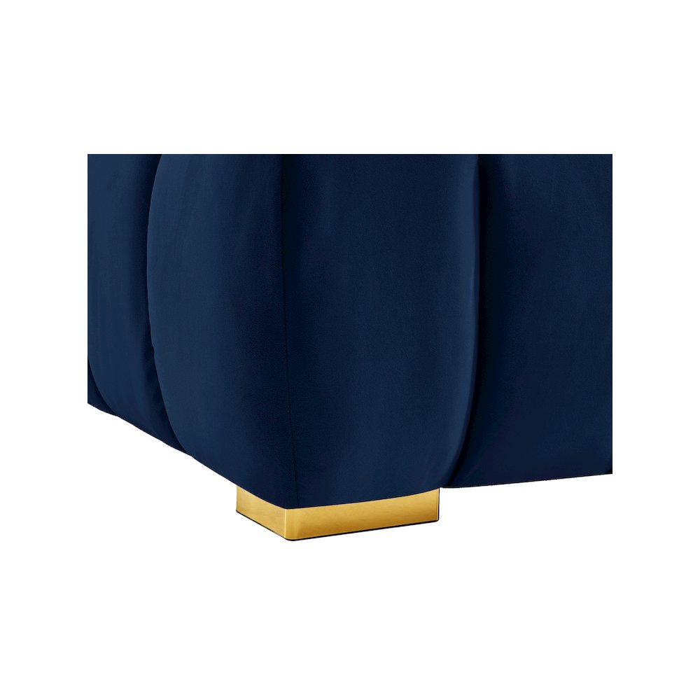 Gwen Navy Velvet Sofa