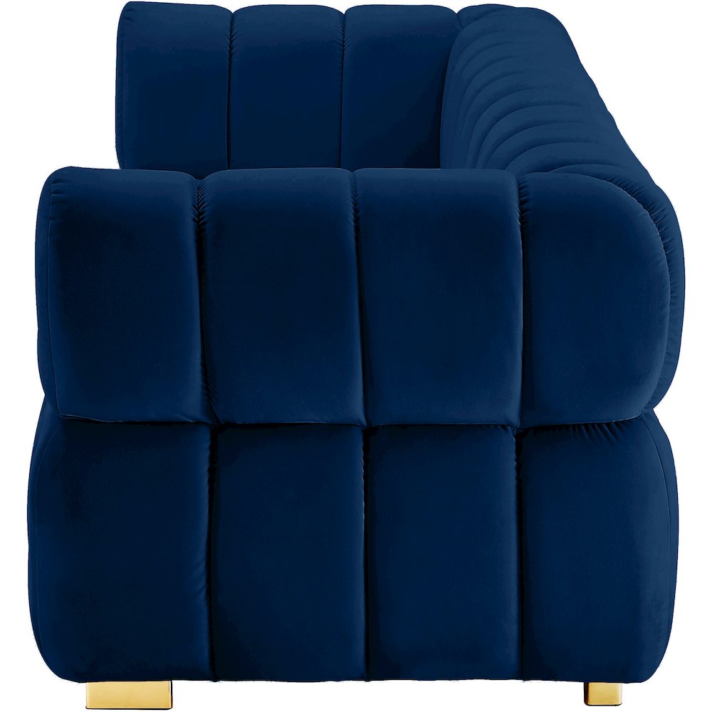 Gwen Navy Velvet Sofa