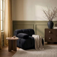Orin Black Velvet Performance Fabric Upholstered Modular Chair