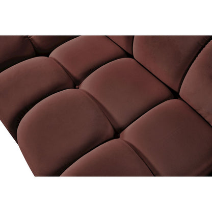 Orin Rose Velvet Performance Fabric Upholstered Modular Chair