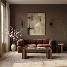 Orin Rose Velvet Performance Fabric Upholstered 2 pc. Modular Sofa