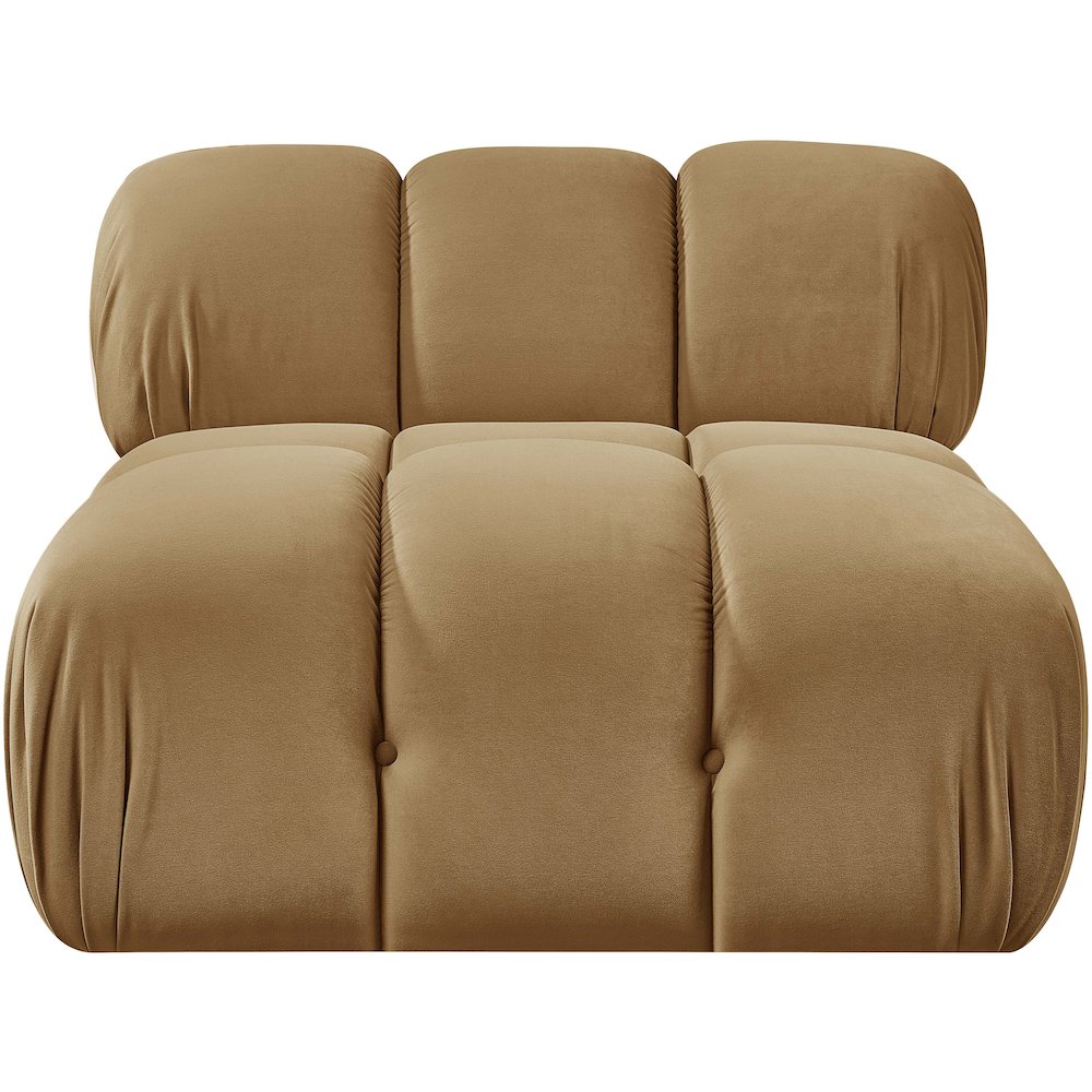 Orin Saddle Velvet Performance Fabric Upholstered Modular Chair