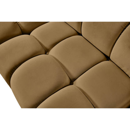 Orin Saddle Velvet Performance Fabric Upholstered Modular Chair