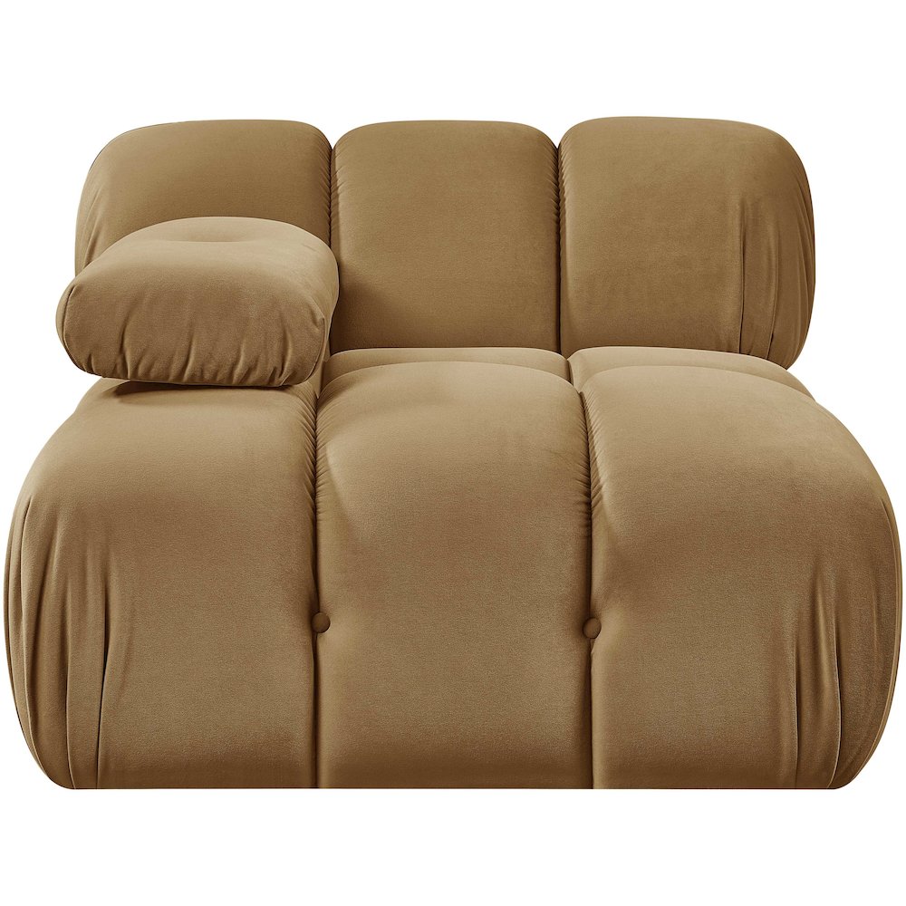 Orin Saddle Velvet Performance Fabric Upholstered Modular Chair