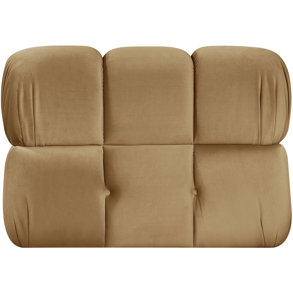 Orin Saddle Velvet Performance Fabric Upholstered Modular Chair