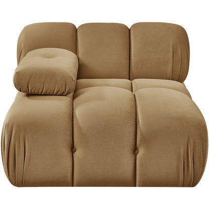 Orin Saddle Velvet Performance Fabric Upholstered Modular Chair