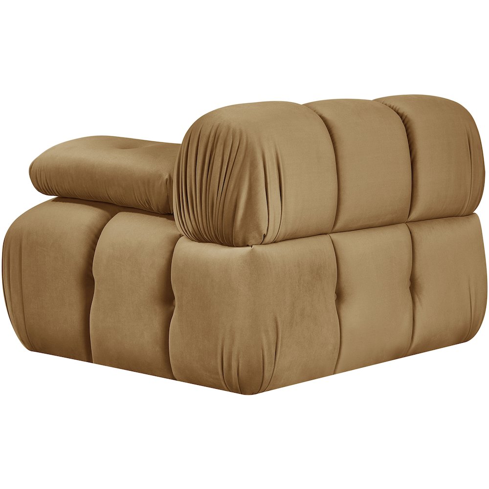 Orin Saddle Velvet Performance Fabric Upholstered Modular Chair
