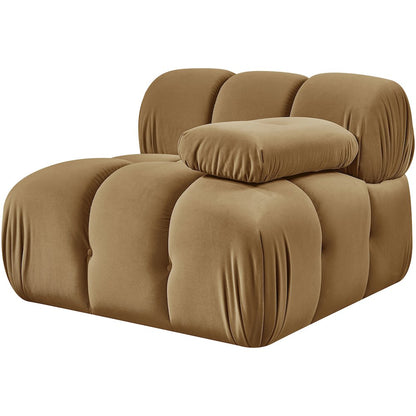 Orin Saddle Velvet Performance Fabric Upholstered Modular Chair