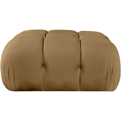 Orin Saddle Velvet Performance Fabric Upholstered Modular Ottoman