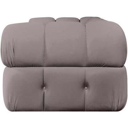 Orin Taupe Velvet Performance Fabric Upholstered 2 pc. Modular Sofa