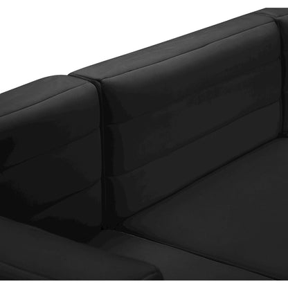 Quincy Black Velvet Modular Corner Chair