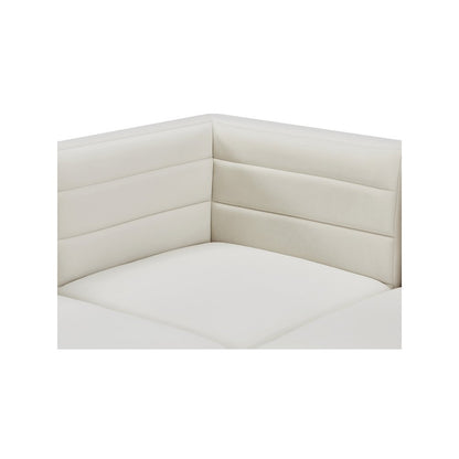 Quincy Cream Velvet Modular Armless Chair
