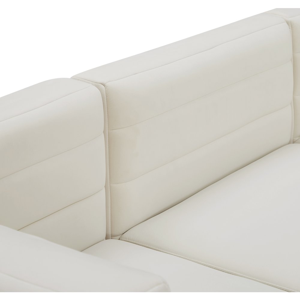 Quincy Cream Velvet Modular Corner Chair