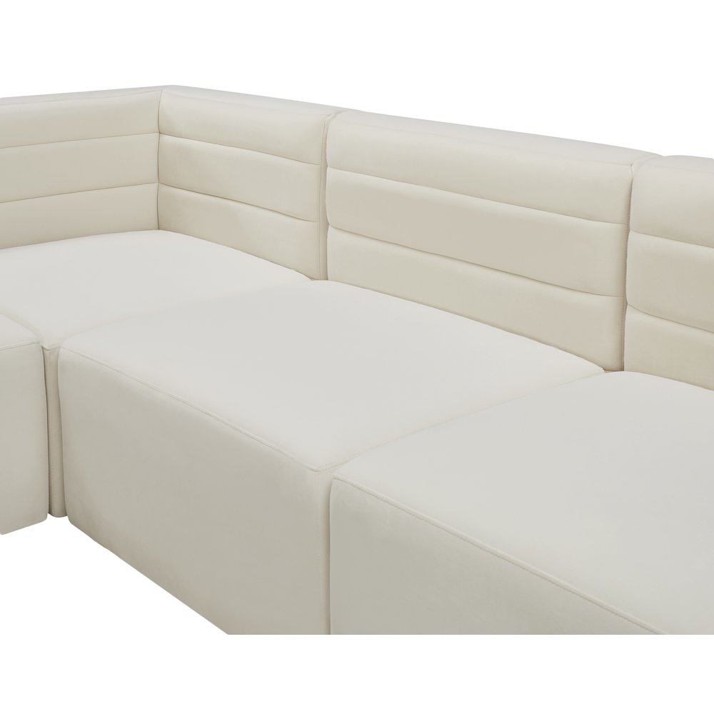 Quincy Cream Velvet Modular Sofa
