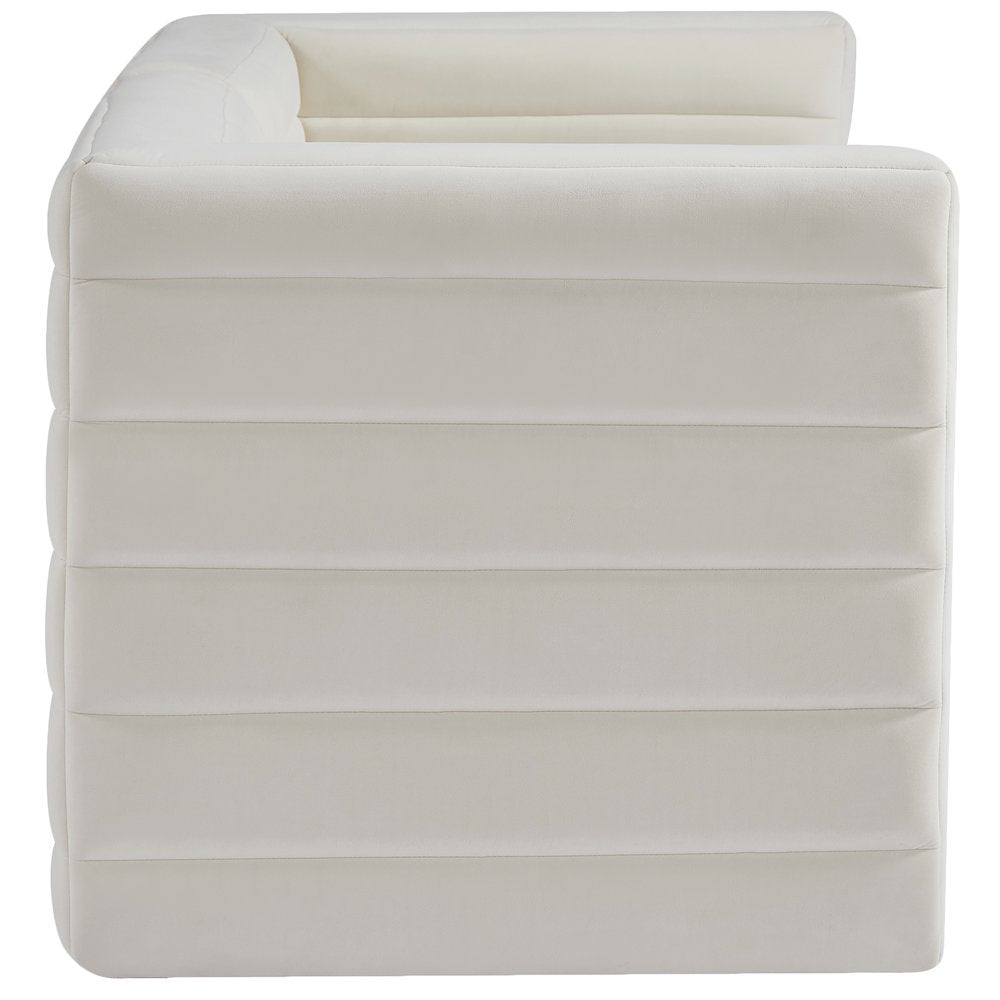 Quincy Cream Velvet Modular Sofa