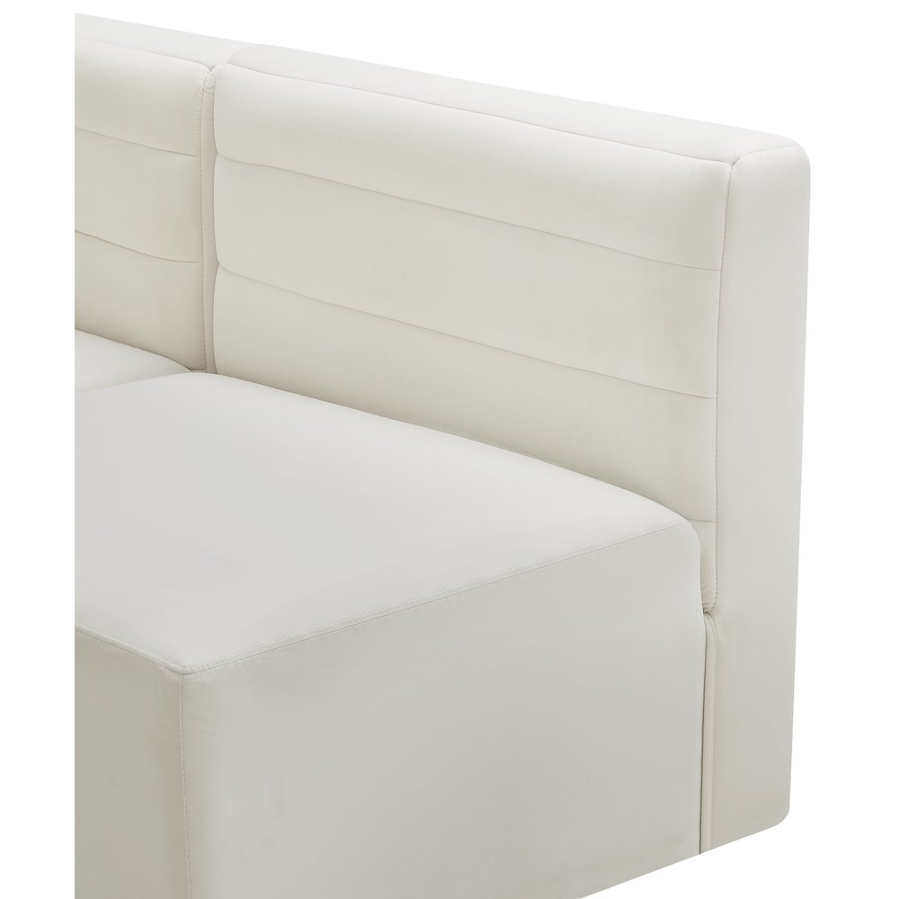 Quincy Cream Velvet Modular Sofa