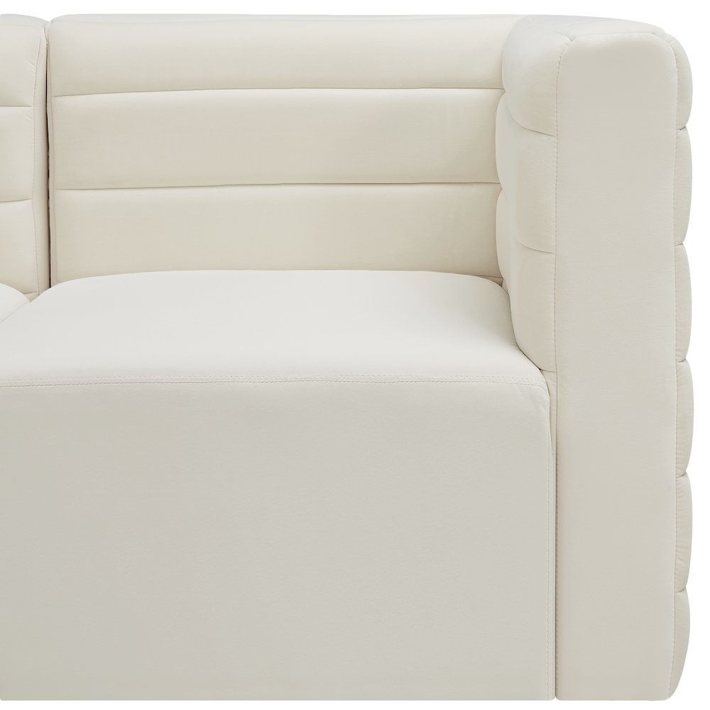 Quincy Cream Velvet Modular Sofa