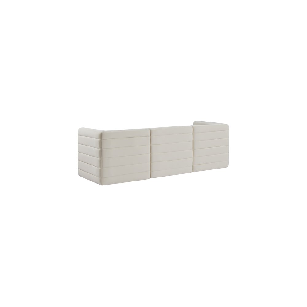 Quincy Cream Velvet Modular Sofa