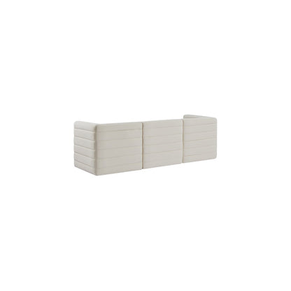 Quincy Cream Velvet Modular Sofa