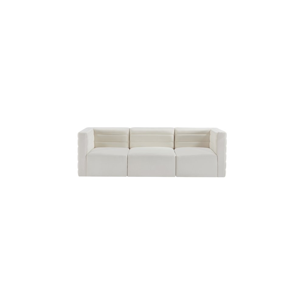 Quincy Cream Velvet Modular Sofa