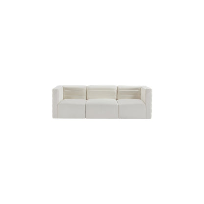 Quincy Cream Velvet Modular Sofa