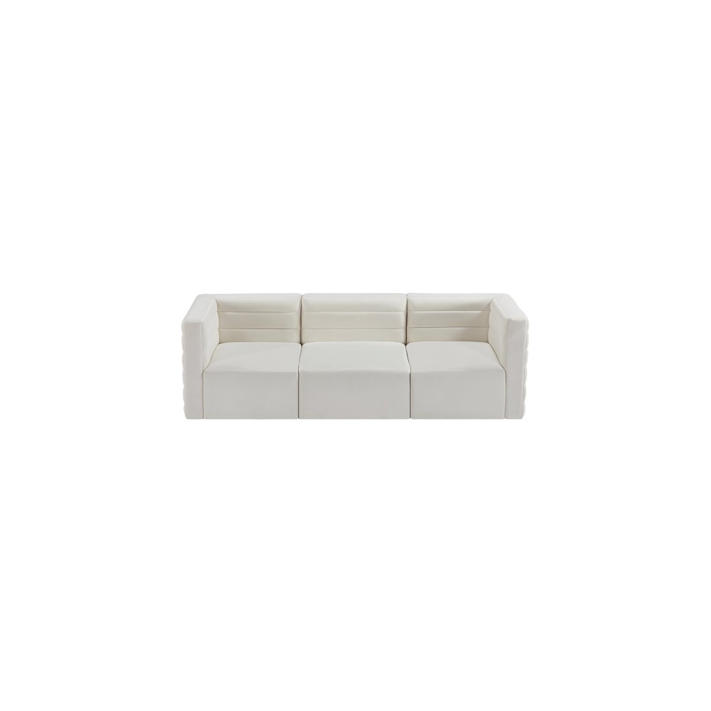 Quincy Cream Velvet Modular Sofa
