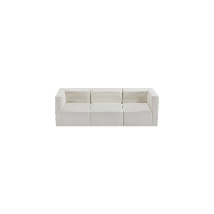 Quincy Cream Velvet Modular Sofa
