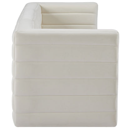 Quincy Cream Velvet Modular Sofa