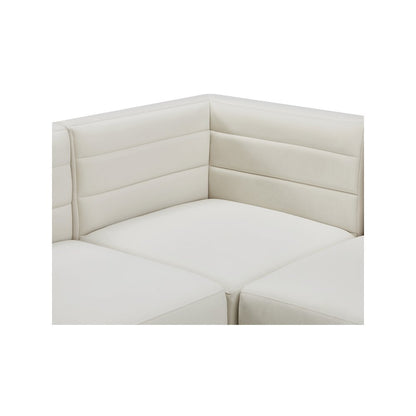 Quincy Cream Velvet Modular Sofa