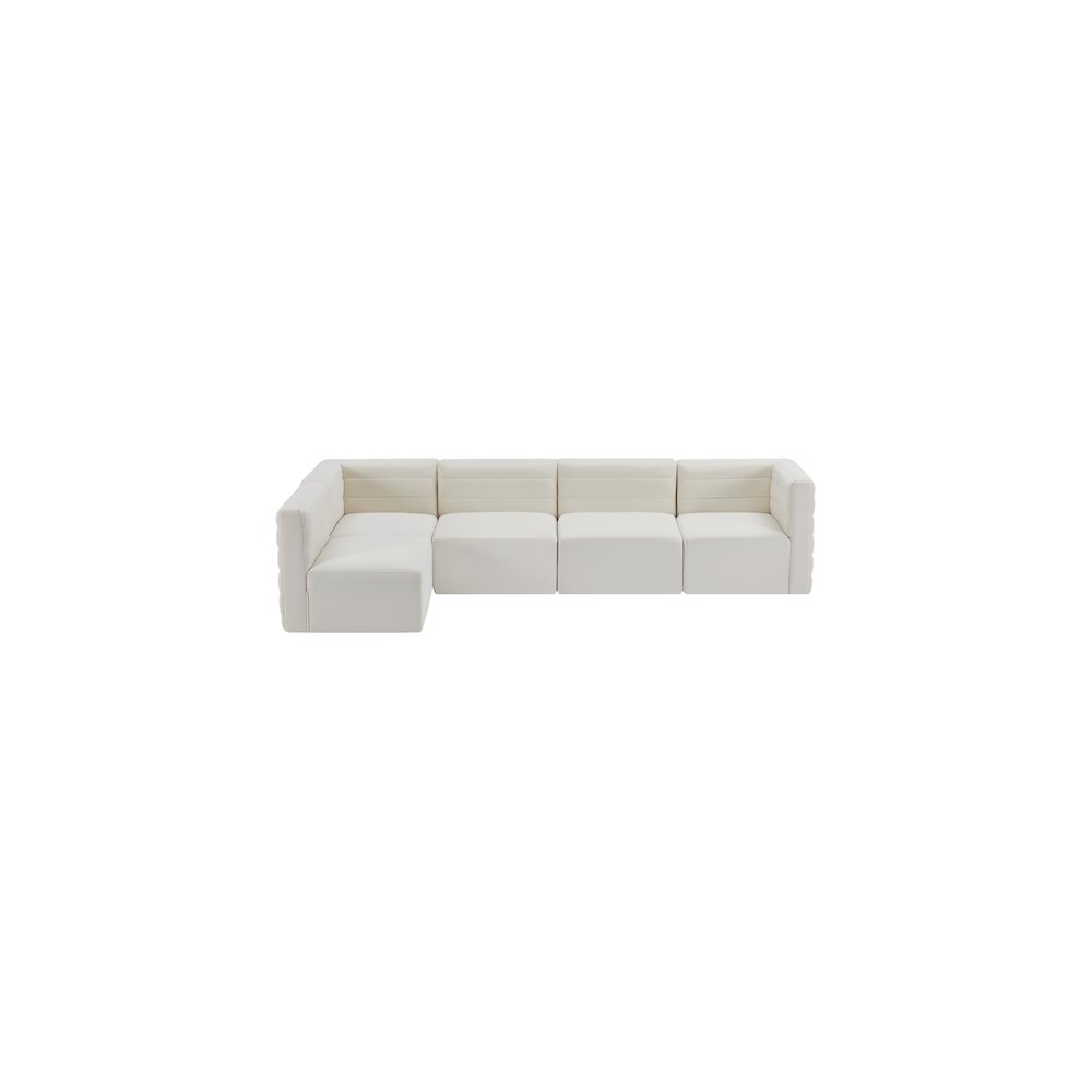 Quincy Cream Velvet Modular Sectional