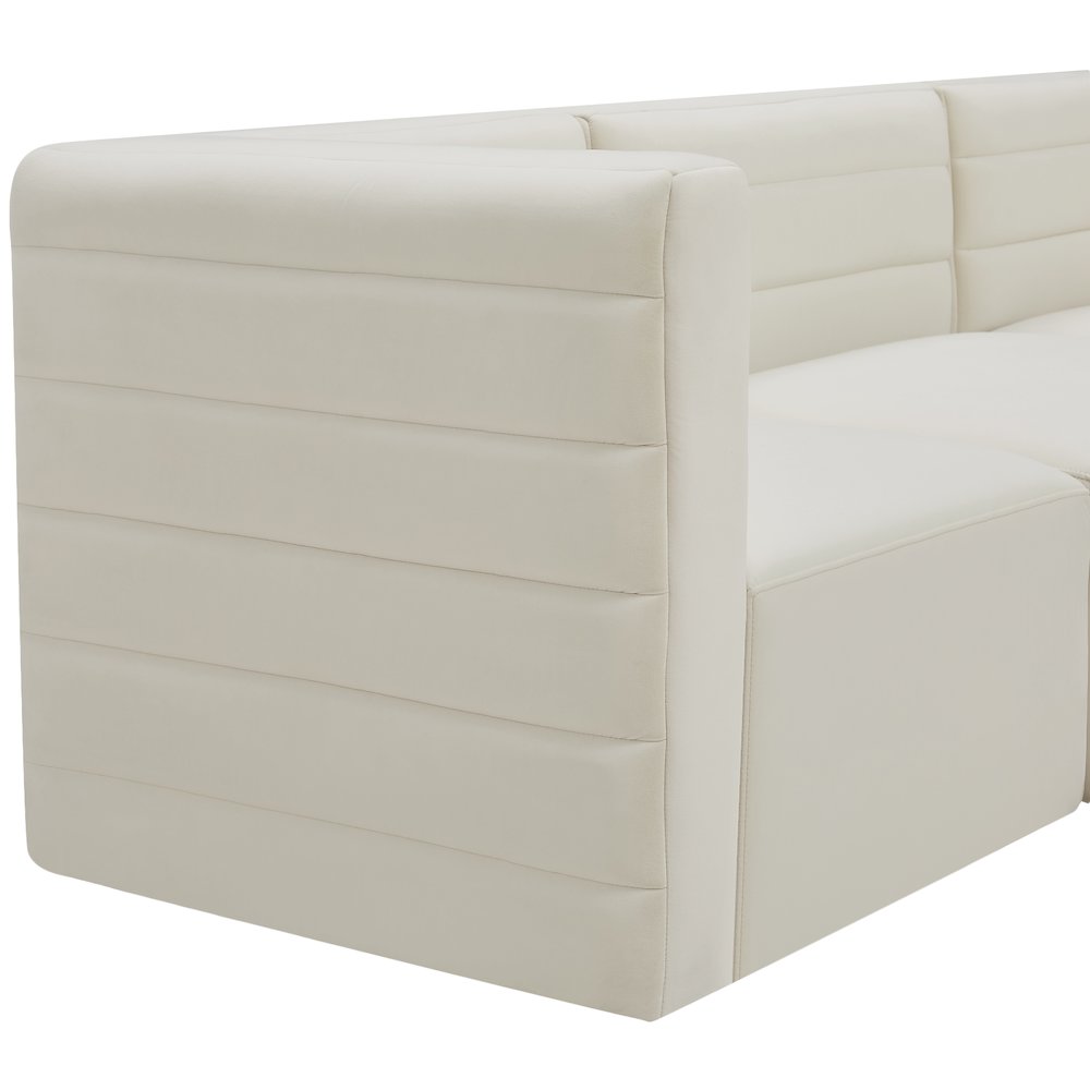 Quincy Cream Velvet Modular Sectional