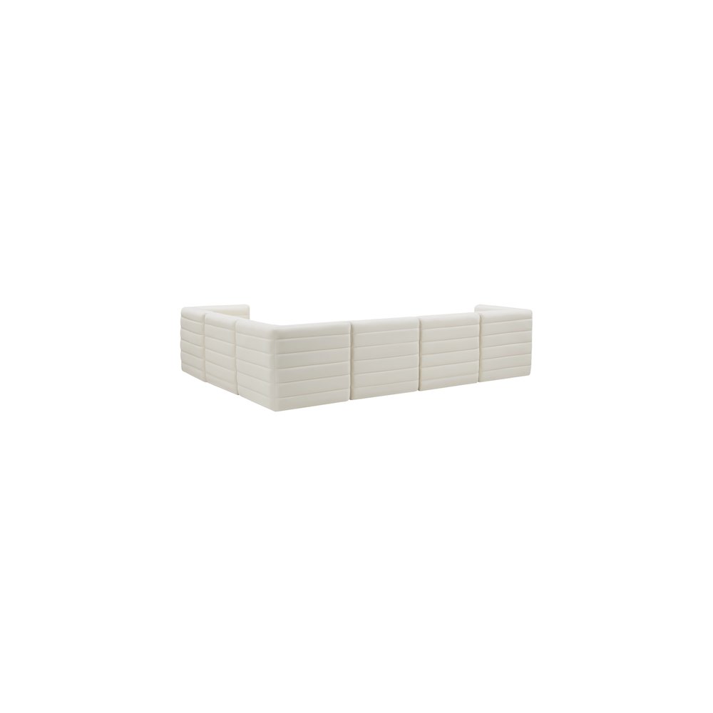 Quincy Cream Velvet Modular Sectional